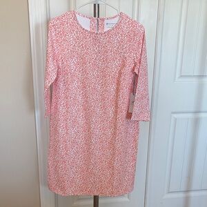 Southern Tide Coral and White Floral Dress